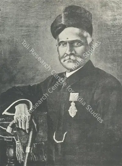 Mangalbai Thampuratty (Artist), Portrait of Raja Ravi Varma Painted by his Sister, Painting
