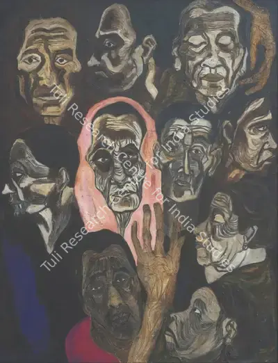 Eleena Banik (Artist), The Mass, Painting