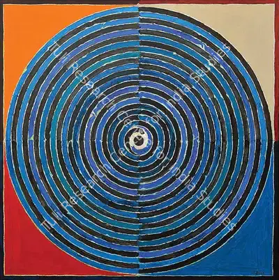 S.H. Raza (Artist), Kundalini, 2003, Painting