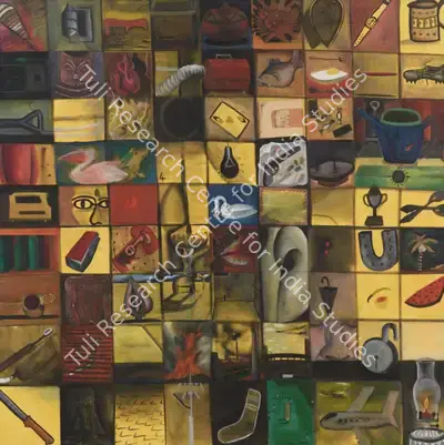 Surendran Nair (Artist), The Magic Square, 1995, Painting