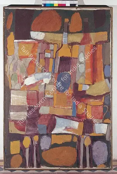 K.G. Subramanyan (Artist), Still Life with Bottle, 1962, Painting