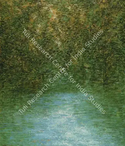 Paramjit Singh (Artist), Shimmering Lake, 2005, Painting