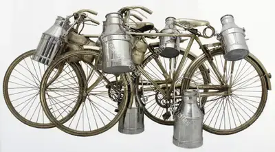 Subodh Gupta (Artist), Two Cows, 2005, Sculpture