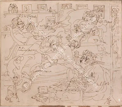 Nandalal Bose (Artist), Untitled, 1920, Drawing