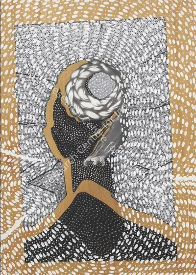 Radhika Khimji (Artist), The Crescent, 2008, Painting