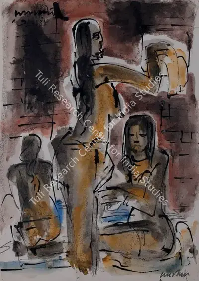 Ramkinkar Baij (Artist), Untitled, 1948, Painting