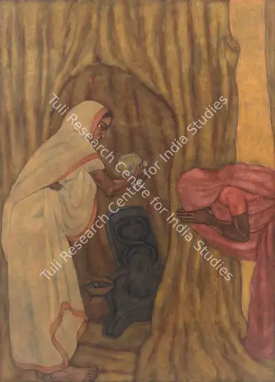 Shanti Panchal (Artist), Untitled (Offerings), 1988, Painting