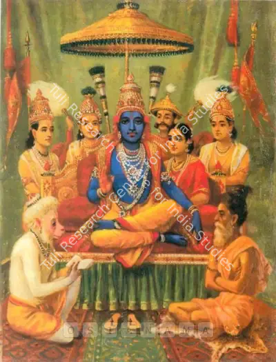 Raja Ravi Varma (Artist), After The Coronation, Painting