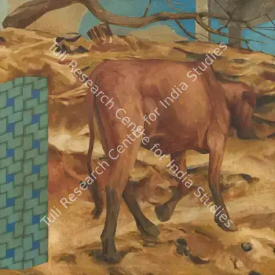 Patwardhan, Sudhir (Artist). Calf, 1988 | Painting, Sa.Onl/19.06.25, 2025 · Saffronart