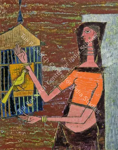 Shanti Dave (Artist), Untitled, 1956, Painting