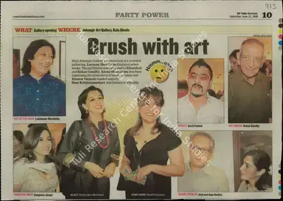 Brush with Art, 2008, Newspaper Clipping