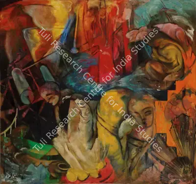 Thozhur, Vasudha (Artist). Untitled. Oil on canvas, 1998 | Painting | FineArts | 00896785