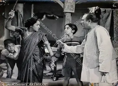 Dalsukh M. Pancholi (Director), Aasman, 1952, Lobby Card