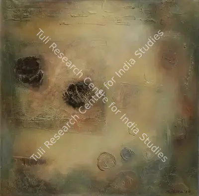 Mohammad Kibria (Artist), Painting in Yellow, 1966, Painting