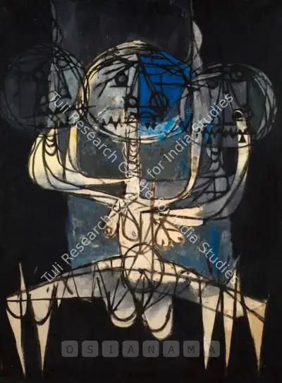 Arun Bose (Artist), Figure, 1967, Painting