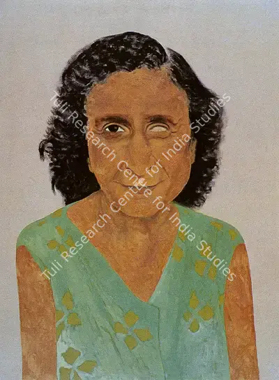 Gieve Patel (Artist), One Eyed Woman, 1980, Painting