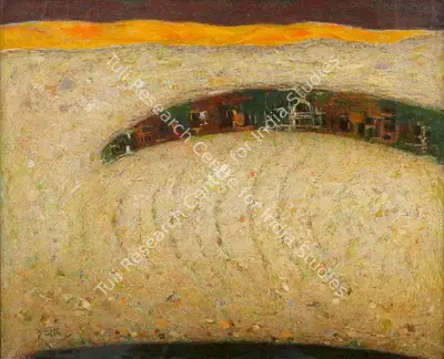 K.K. Hebbar (Artist), Untitled (Ajanta), 1966, Painting