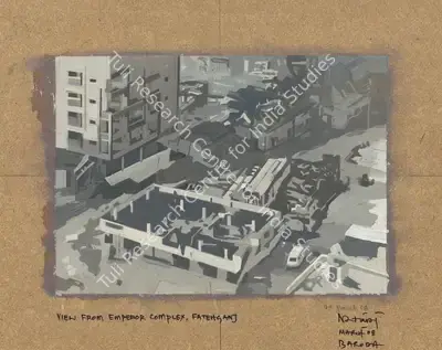 Nataraj Sharma (Artist), View from Emperor Complex Fatehganj, 2008, Painting