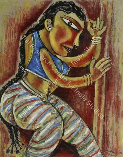 Paritosh Sen (Artist), Bharat Natayam I, 2002, Painting