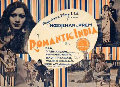 Mohan Sinha (Director), Romantic India, 1936, Handbill