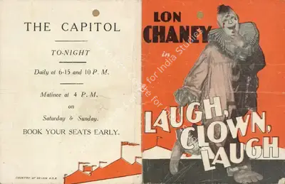 Irving Thalberg (Producer), Laugh, Clown, Laugh, 1928, Handbill