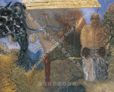 Sundaram, Vivan (Artist). The Carpenter & His Wife. Oil on canvas, 1989 | Painting | FineArts | 00600842
