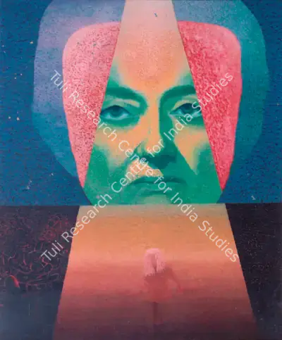 Sundaram, Vivan (Artist). Famous Mrs. G, c.1974 | Painting, Os.Del/20.07.06, 2006 · Osian's
