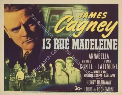 Henry Hathaway (Director), 13 Rue Madeleine, 1946, Lobby Card