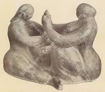 Prodosh Dasgupta (Artist), Corn Pounding, Sculpture
