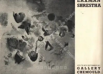 Laxman Shreshtha (Artist), Laxman Shreshtha, 1971, Solo Exhibition Catalogue