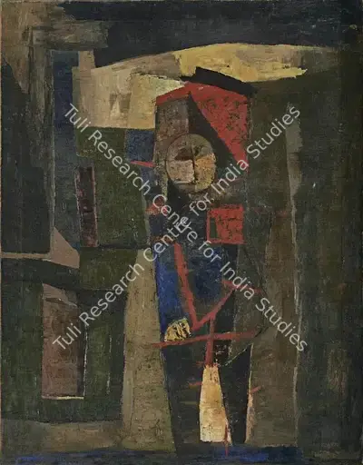 Ramkumar (Artist). Untitled, 1958 | Painting, AG.Onl/02.09.23, 2023 · Asta Guru