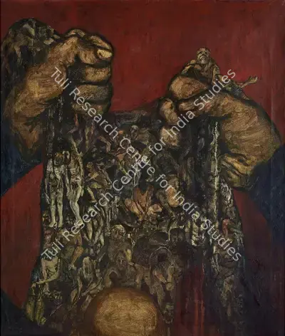 Navjot (Artist). Squeeze, 1974 | Painting, Pu.Mum/25.02.22, 2022 · Pundole
