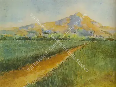 N.S. Bendre (Artist), Landscape, 1943, Painting
