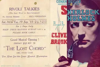 William K. Howard (Director), Sherlock Holmes, 1932, Handbill
