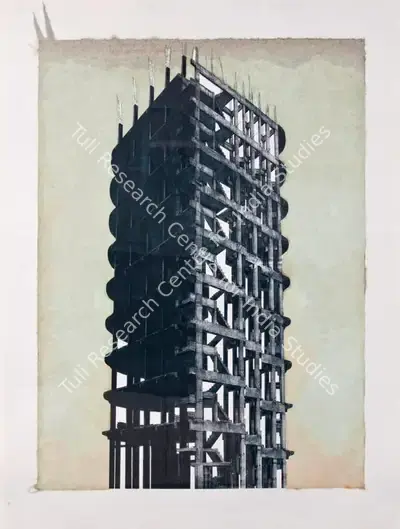 Nataraj Sharma (Artist), Structure 2, 2006, Graphic Art