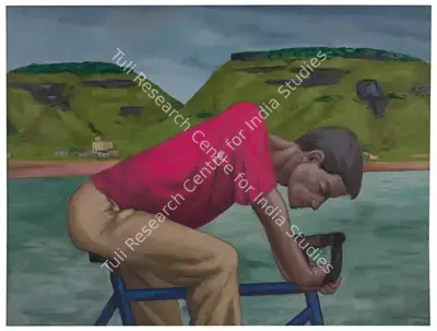 Patwardhan, Sudhir (Artist). Cyclist, 2005 | Painting, So.Mum/15.11.19, 2019 · Sotheby's