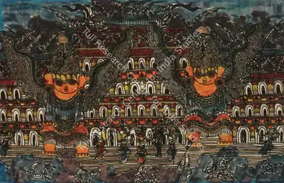 K. Ramanujam (Artist), My Dream World, Painting