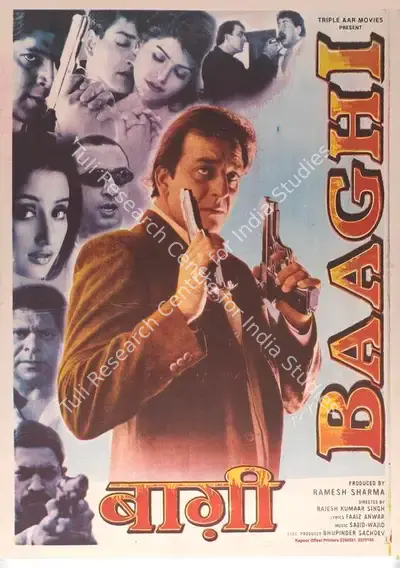 Ramesh J. Sharma (Producer), Baaghi, 2000, Full Sheet Poster