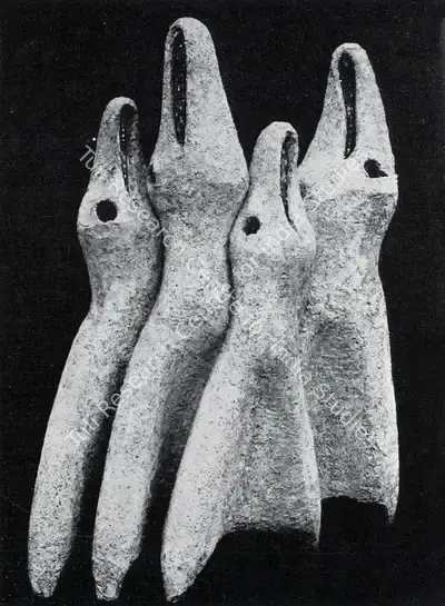 Dhanraj Bhagat (Artist), Rajasthani Women, 1960, Sculpture