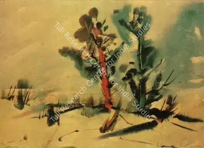 Bimal Dasgupta (Artist), Exhibition of the Recent Works by Bimal Dasgupta, 1990, Solo Exhibition Invitation