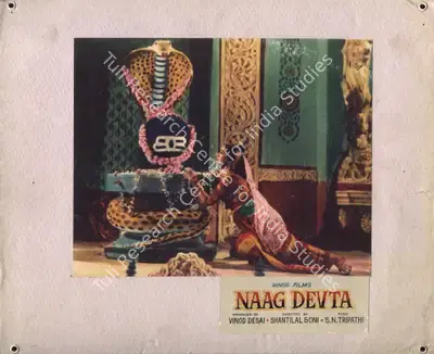 Vinod Desai (Producer), Naag Devta, 1962, Photographic Still Mounted on Lobby Card