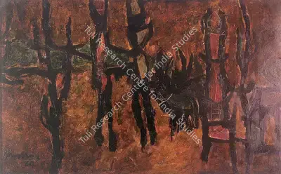 R.B. Bhaskaran (Artist), Untitled, 1964, Painting