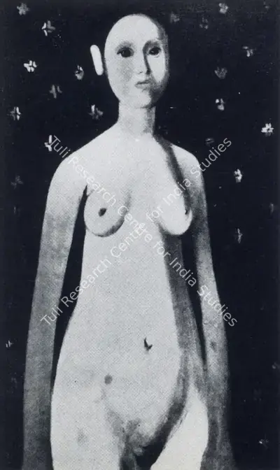 Amrita Sher-Gil (Artist), Nude, 1938, Painting