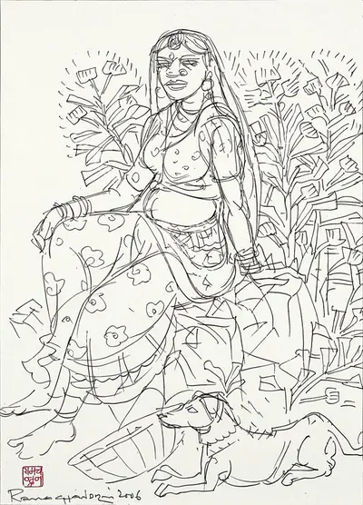 A. Ramachandran (Artist), Untitled, 2006, Drawing