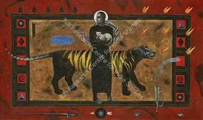 Baiju Parthan (Artist), Concealment - Disruptive - Camouflage, 1998, Painting
