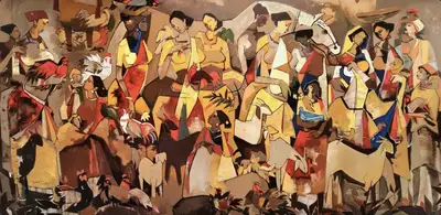 Sanjiv Sankkpal (Artist), Untitled, 2024, Painting