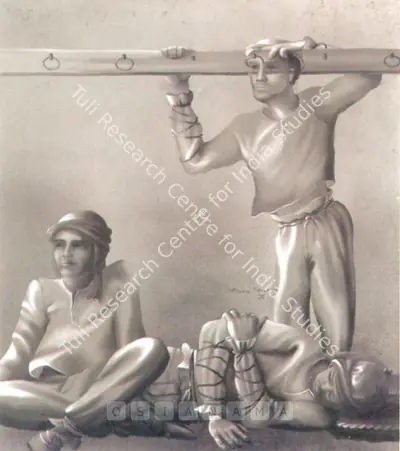 Sterre Sharma (Artist), Cement Carriers, 1988, Painting