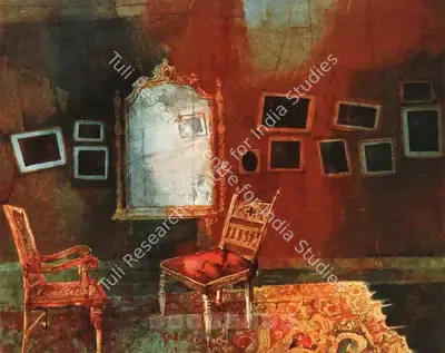 Shyamal Dutta Ray (Artist), Drawing Room, 1988, Painting