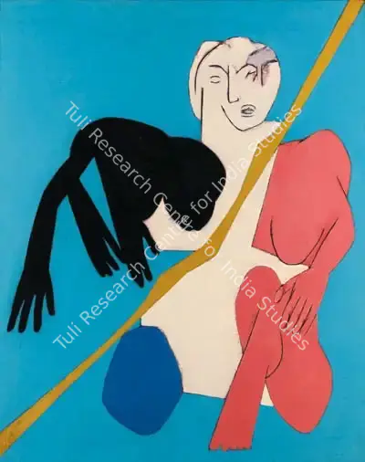 Tyeb Mehta (Artist), Diagonal Series, 1976, Painting