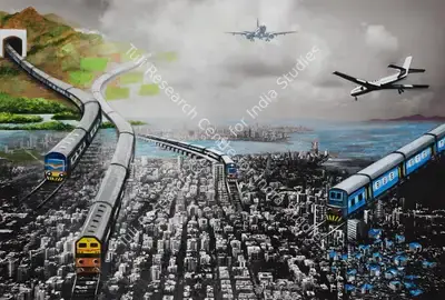 Meera Devidayal (Artist), Glimpses of My City, 2015, Painting